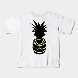 Pineapple Matching Christmas Pajama Shirt Kids T-Shirt